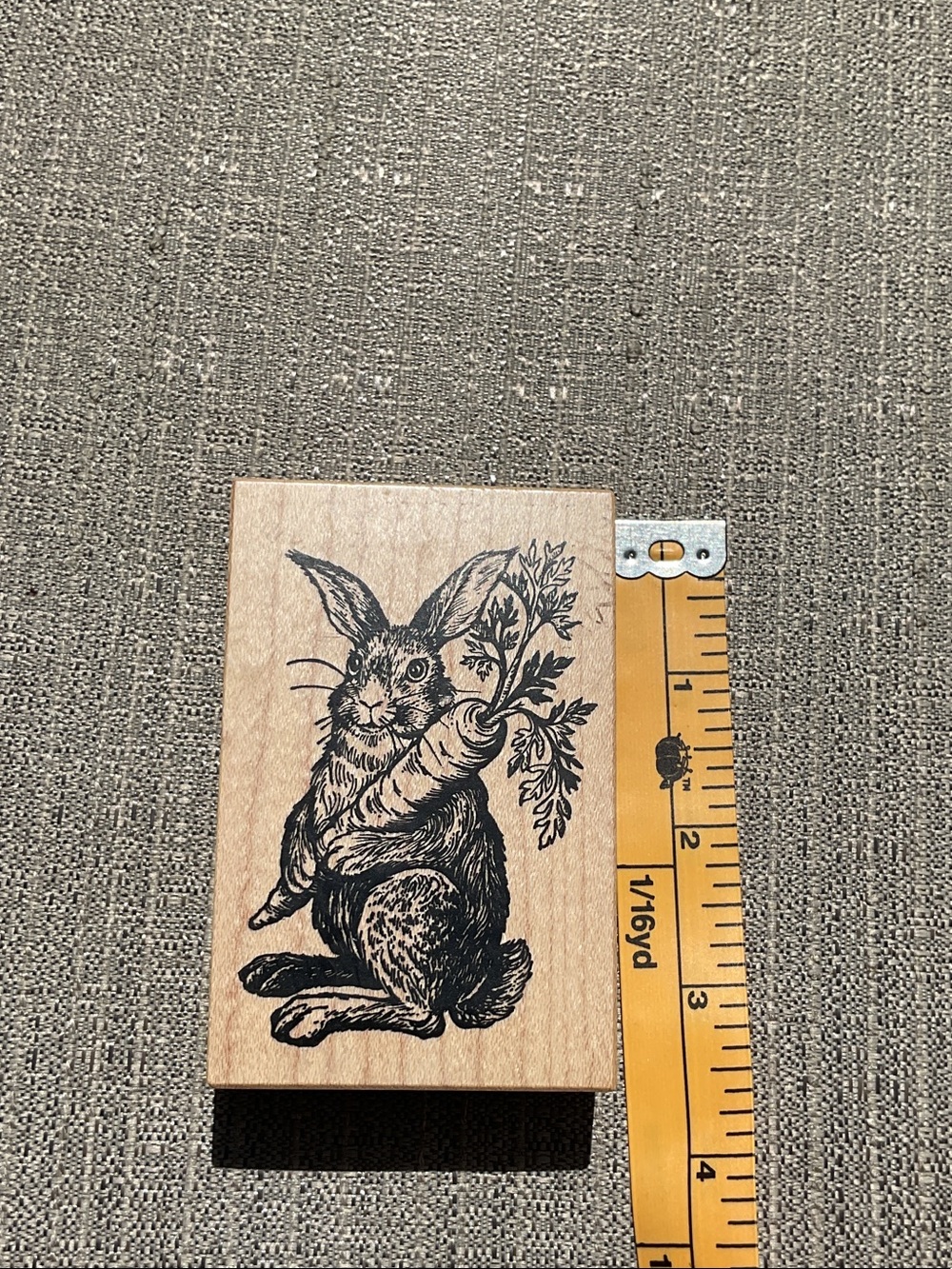 Rabbit rubber stamp